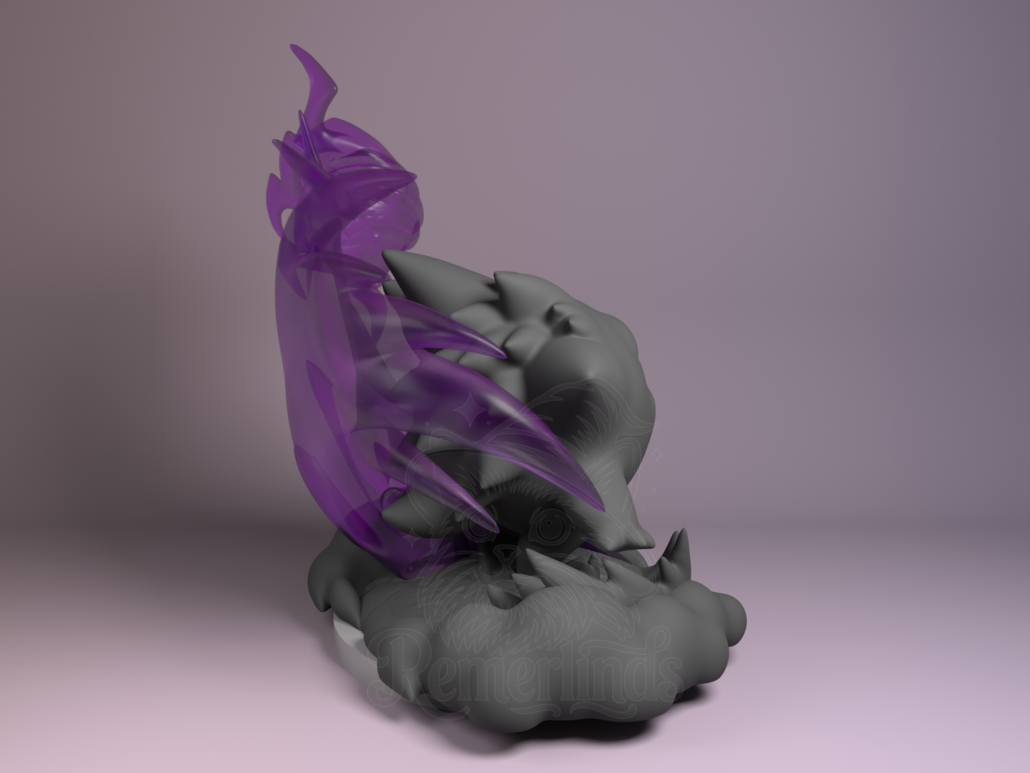 Chibi Gengar – Pokémon (Chibi by Nomnom Figures) – 3D printed resin figure