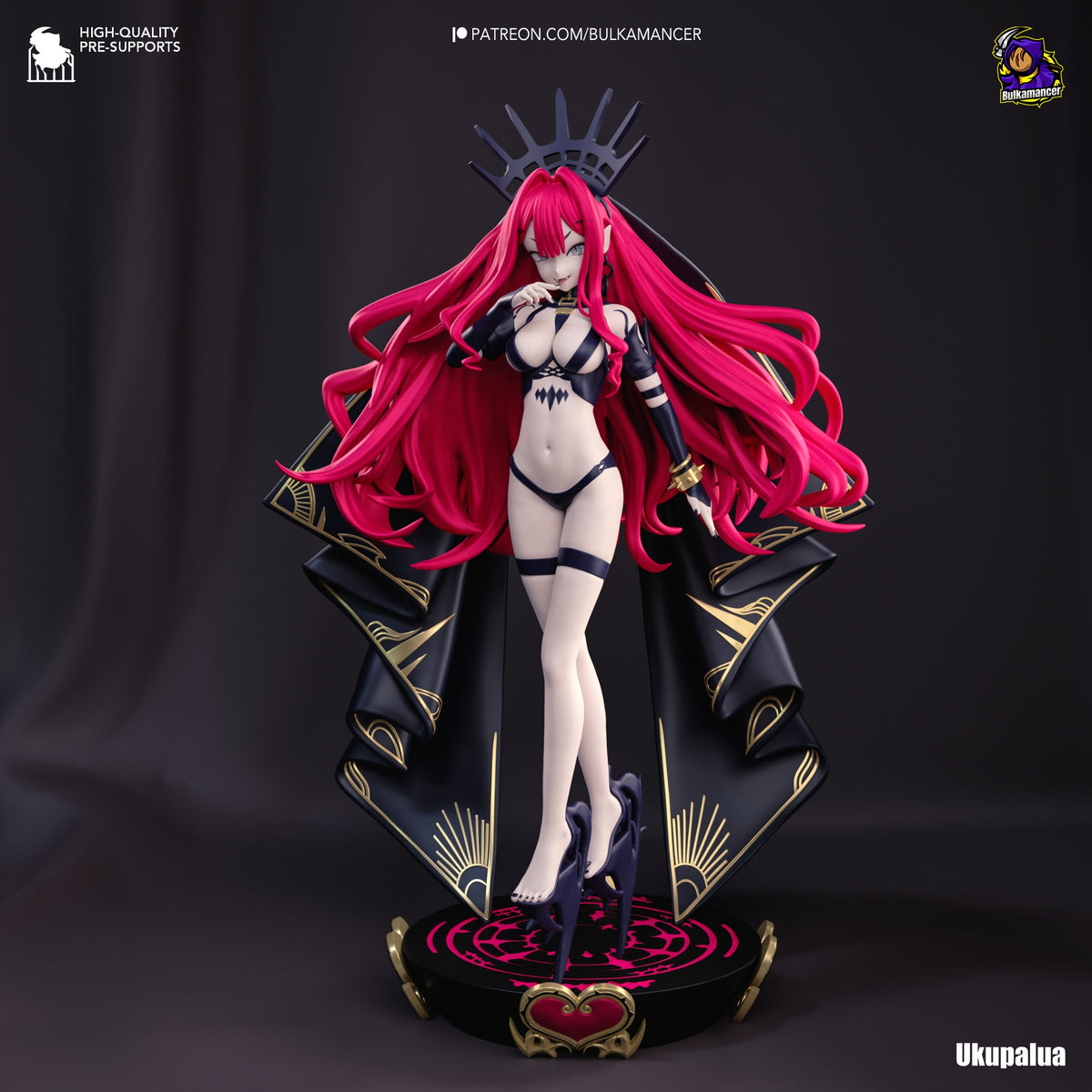 Dark Bounty Warden, Destiny Oath, is a painted resin figure posed on a sculpted base.