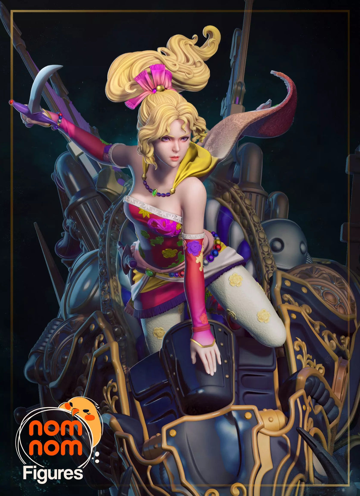 Fully painted sample of Terra from Final Fable by Nomnom, showing intended final look for display reference.