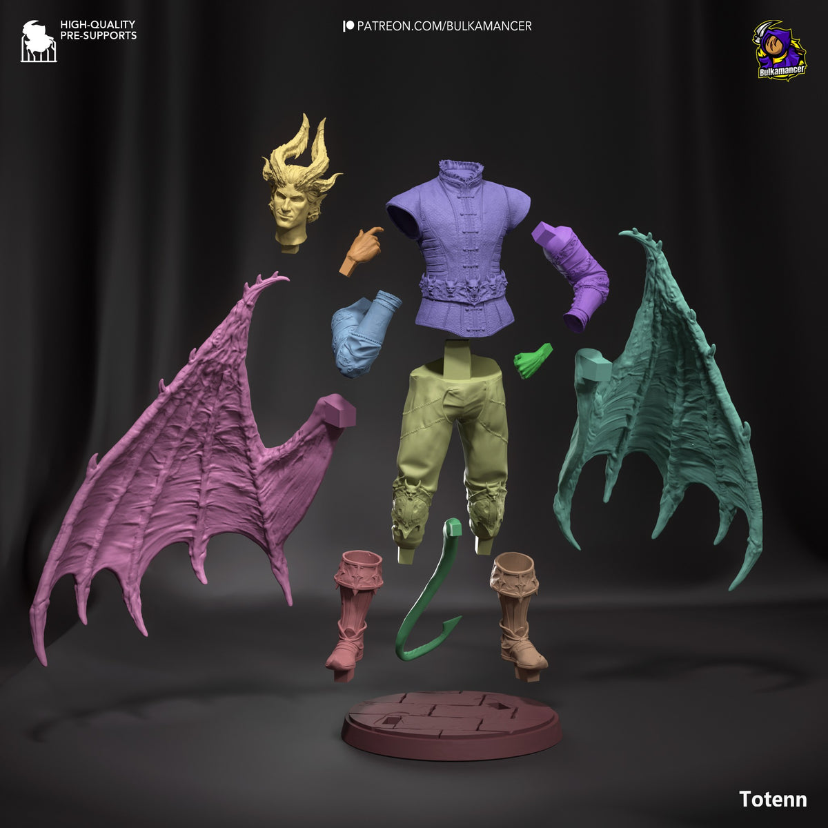 Raphael from Baldur's Gate resin figure parts sit unpainted around a sculpted base.