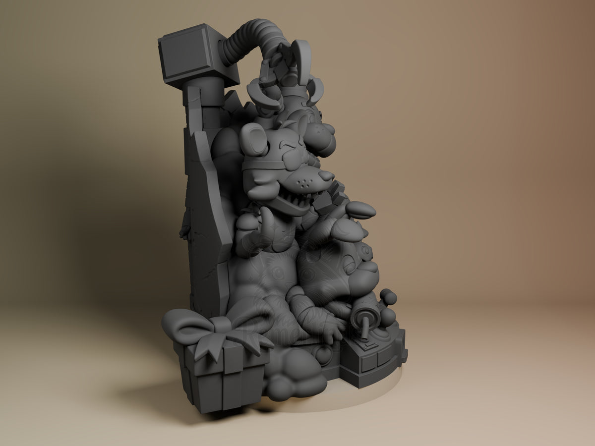 Right side angle highlighting notable pose or armor/prop feature.