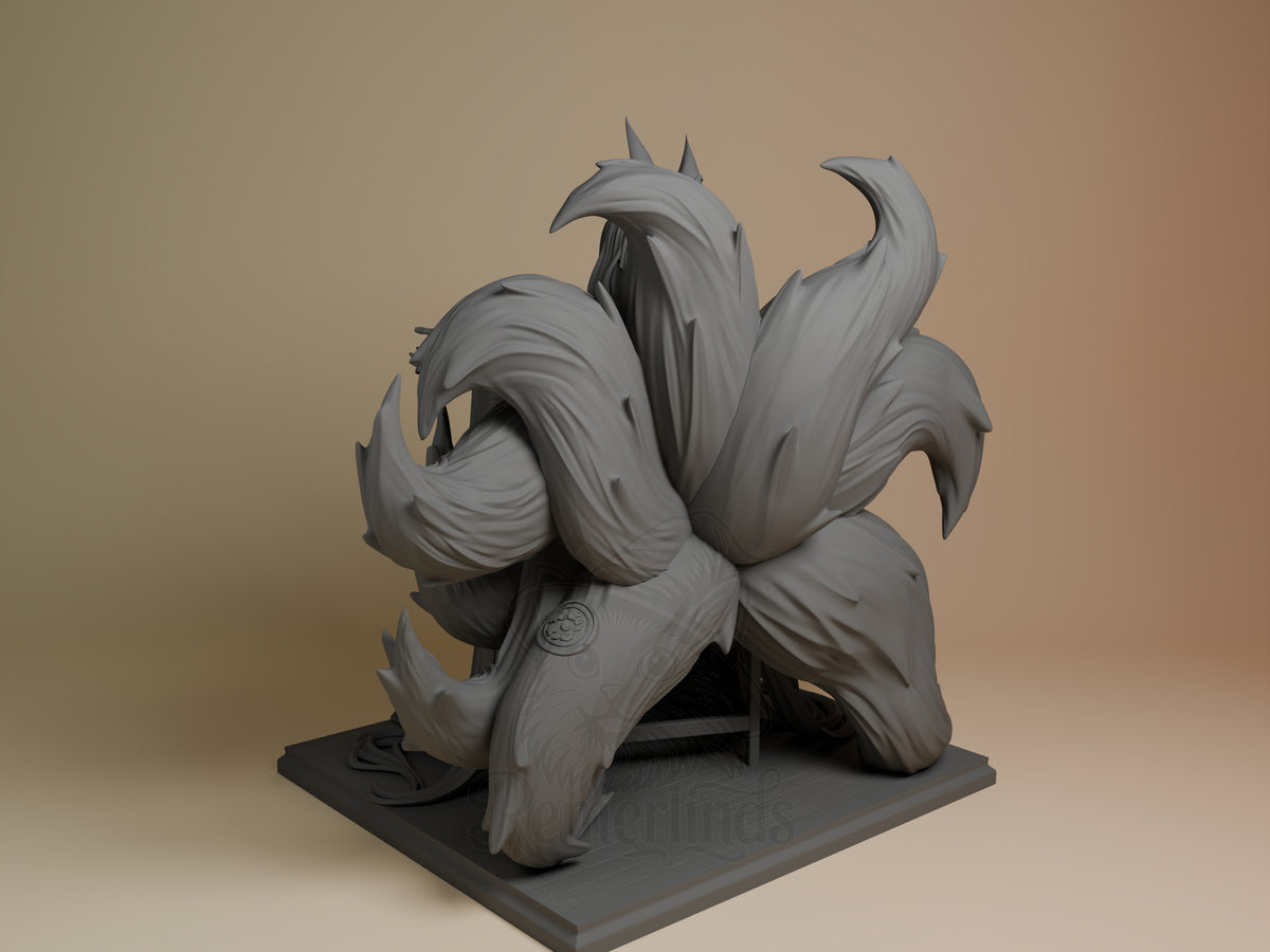 Akagi from Azur Lane is a gray unpainted resin figure shown from the left on a sculpted base.