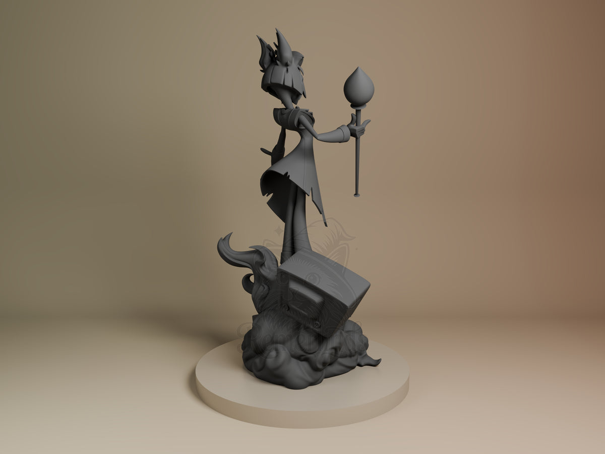 Rear view showing cloak, back armor, or base sculpt detail.