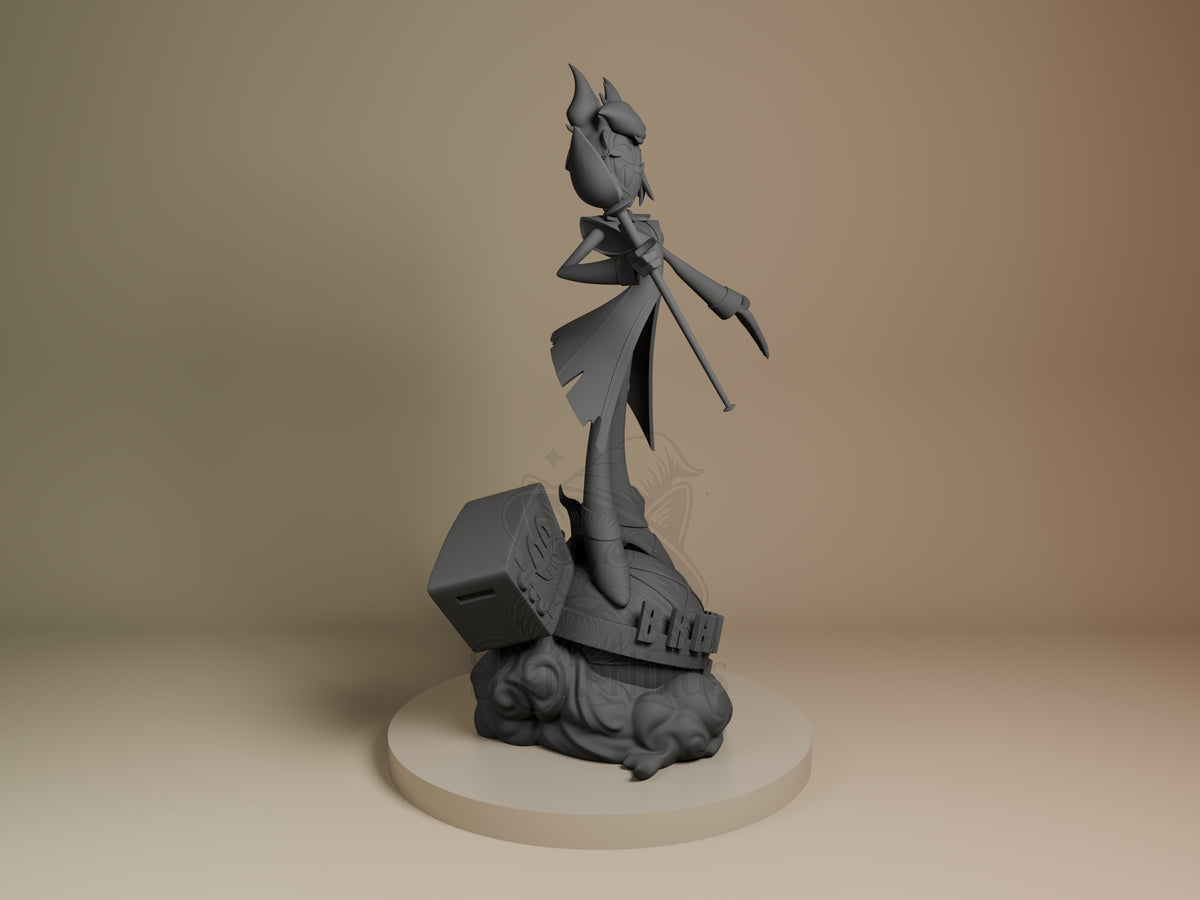 Right side angle highlighting notable pose or armor/prop feature.