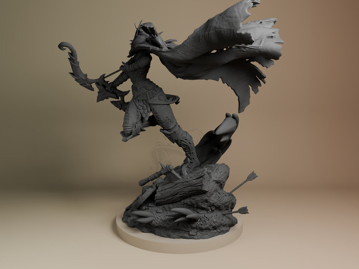 Left side angle showing gesture, weapon, or outfit detail.