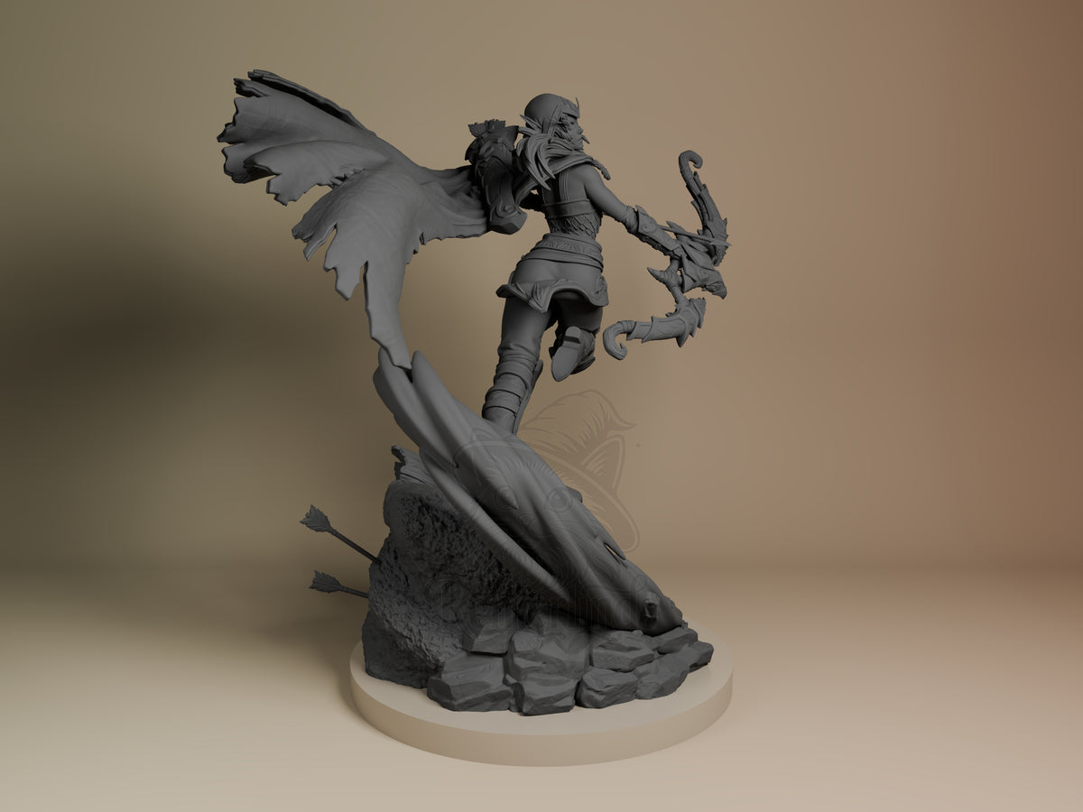 Right side angle highlighting notable pose or armor/prop feature.
