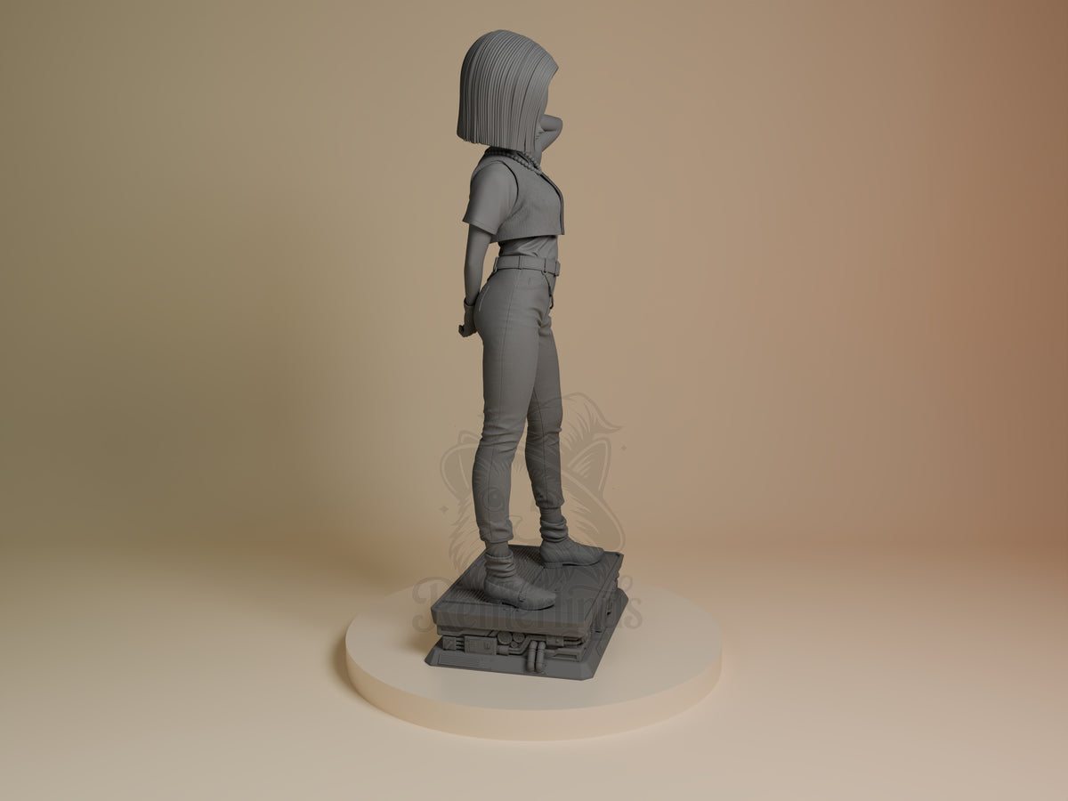 Right side angle highlighting notable pose or armor/prop feature.