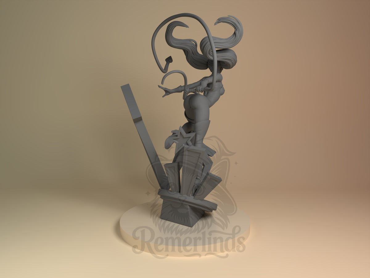 Rear view showing cloak, back armor, or base sculpt detail.
