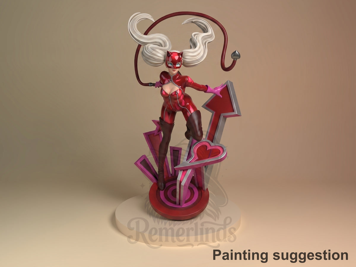 Anya Takara Phantom Heist 5 3D printed resin figure by Nomnom, colored view.