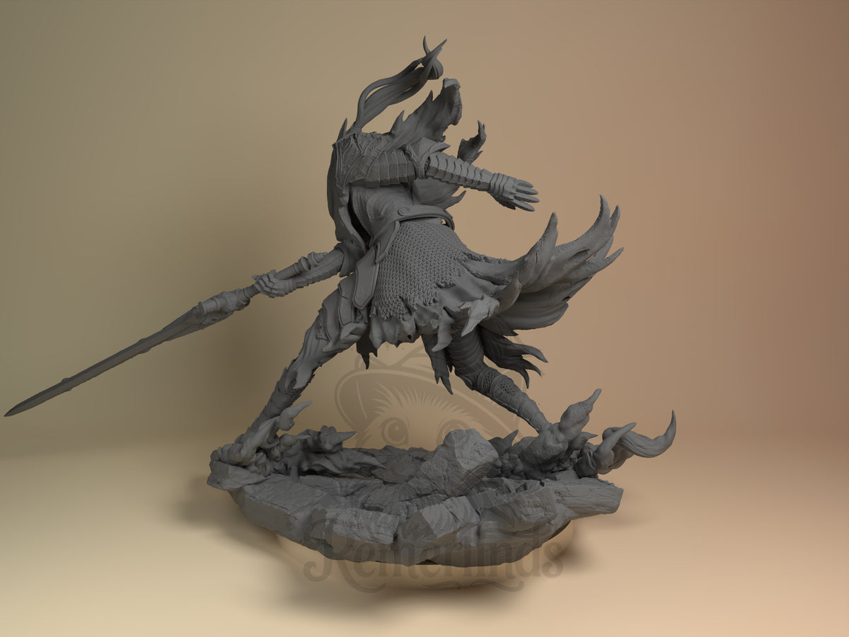 Left side angle showing gesture, weapon, or outfit detail.