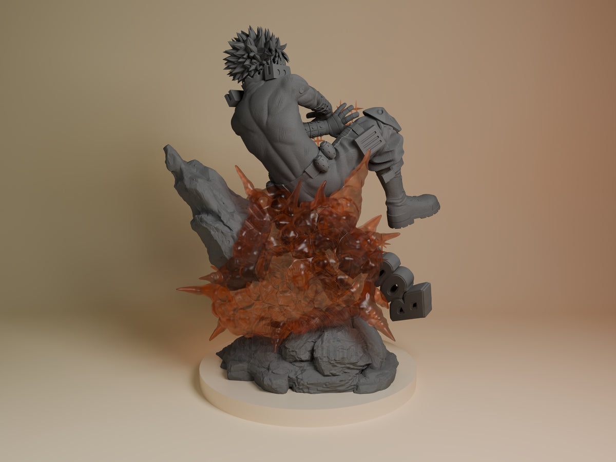 Rear view showing cloak, back armor, or base sculpt detail.