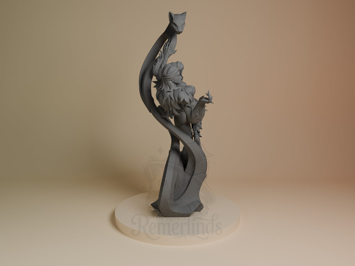 Midnight Thief from Super Rivals is an unpainted resin figure in right-side view on sculpted base.