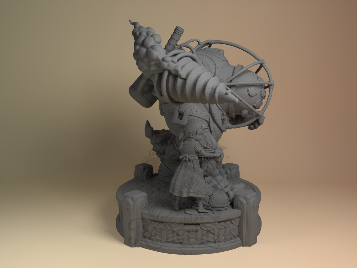 Right side angle highlighting notable pose or armor/prop feature.