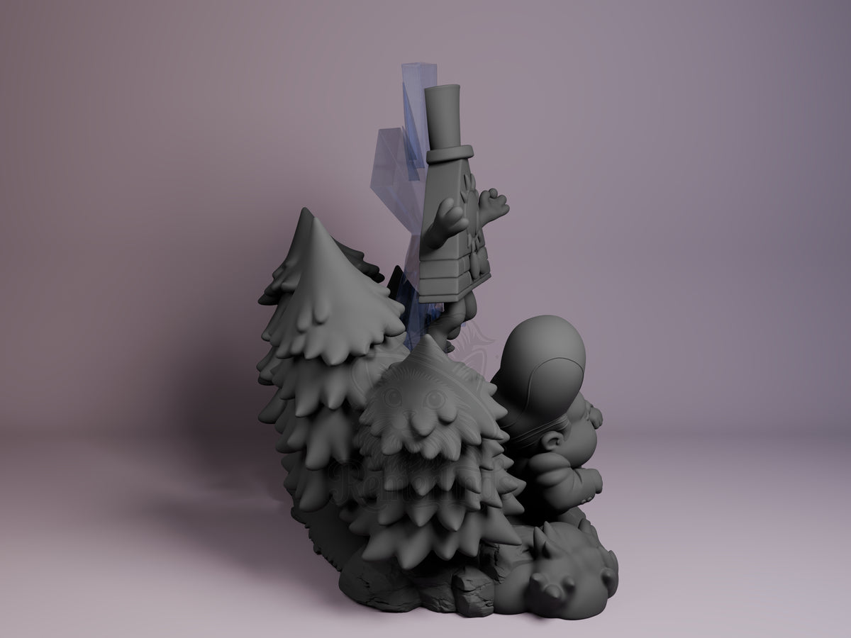 Right side angle highlighting notable pose or armor/prop feature.