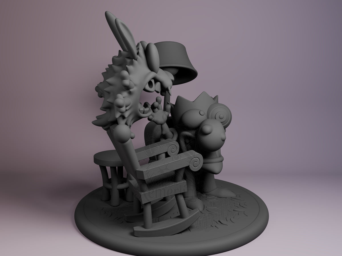 Right side angle highlighting notable pose or armor/prop feature.