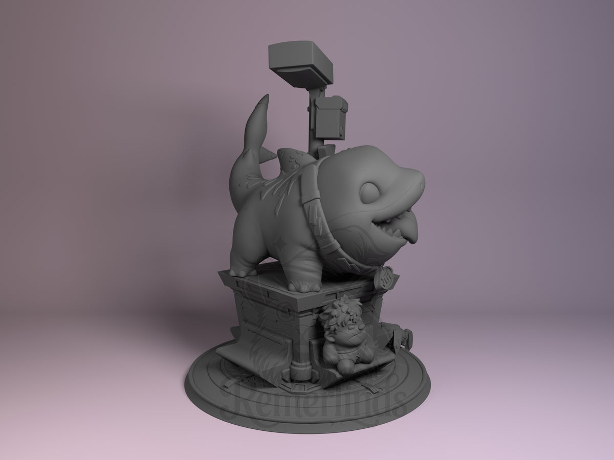 Right side angle highlighting notable pose or armor/prop feature.