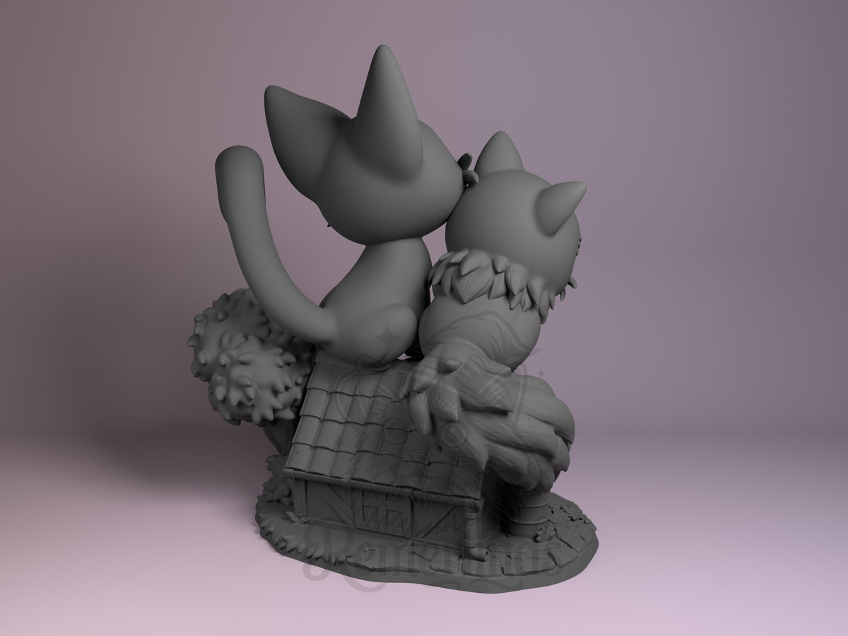Rear view showing cloak, back armor, or base sculpt detail.