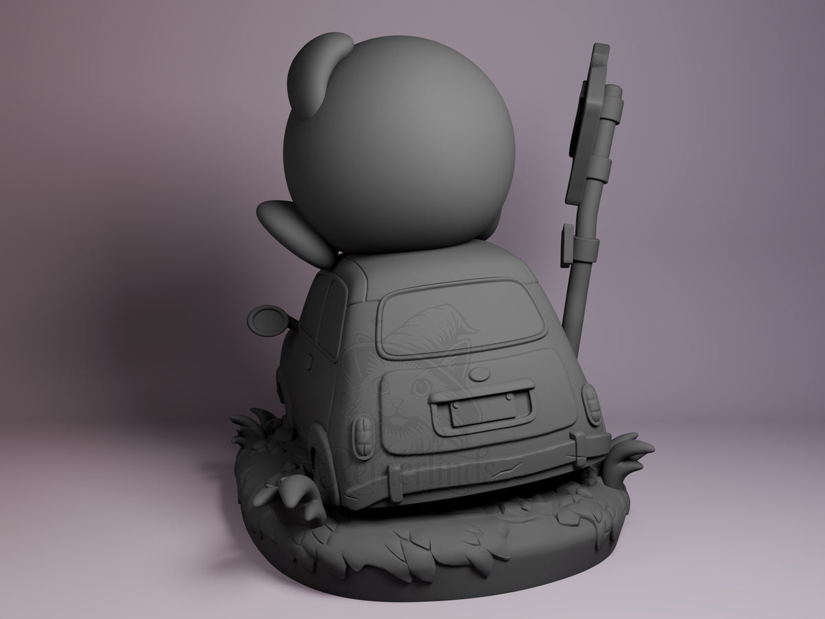 Left side angle showing gesture, weapon, or outfit detail.