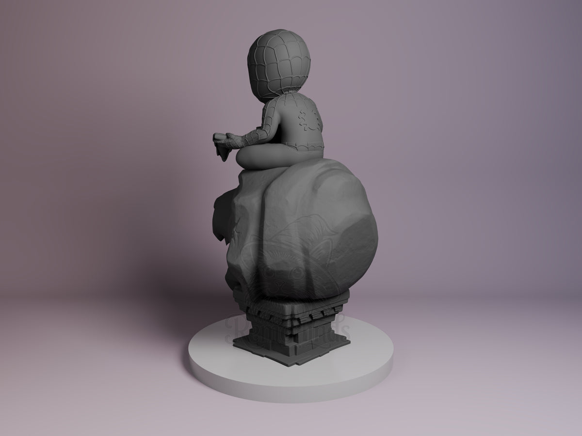 Left side angle showing gesture, weapon, or outfit detail.