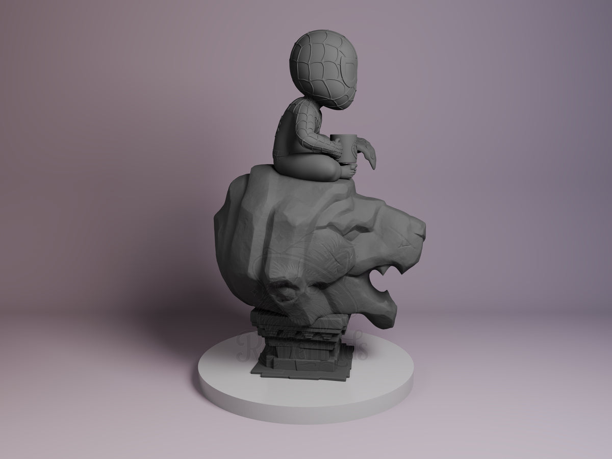 Right side angle highlighting notable pose or armor/prop feature.