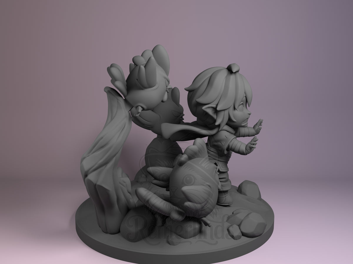 Right side angle highlighting notable pose or armor/prop feature.