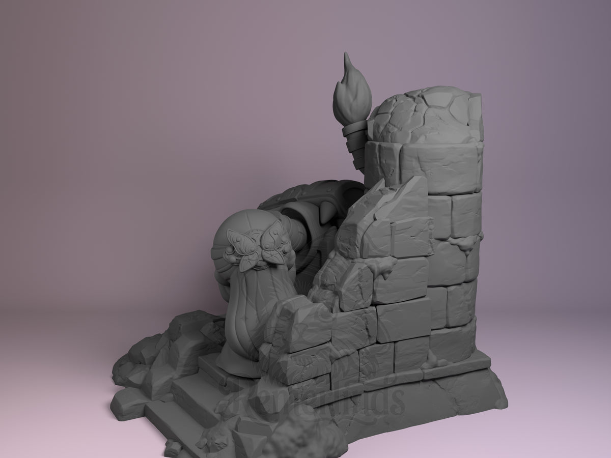 Left side angle showing gesture, weapon, or outfit detail.