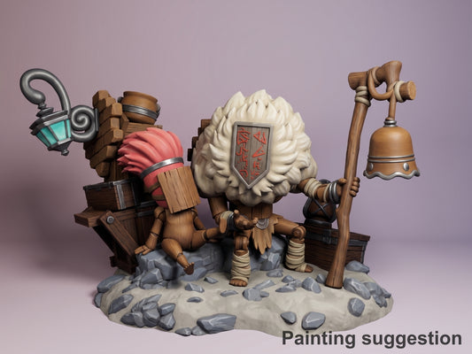 Monoco Odyssey 33 3D printed resin figure by Nomnom, colored view.