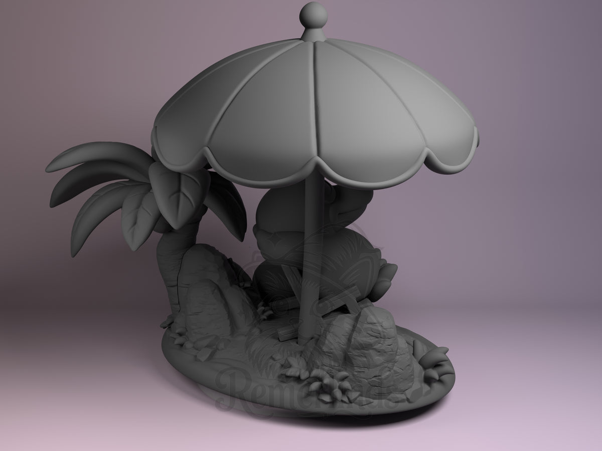 Right side angle highlighting notable pose or armor/prop feature.