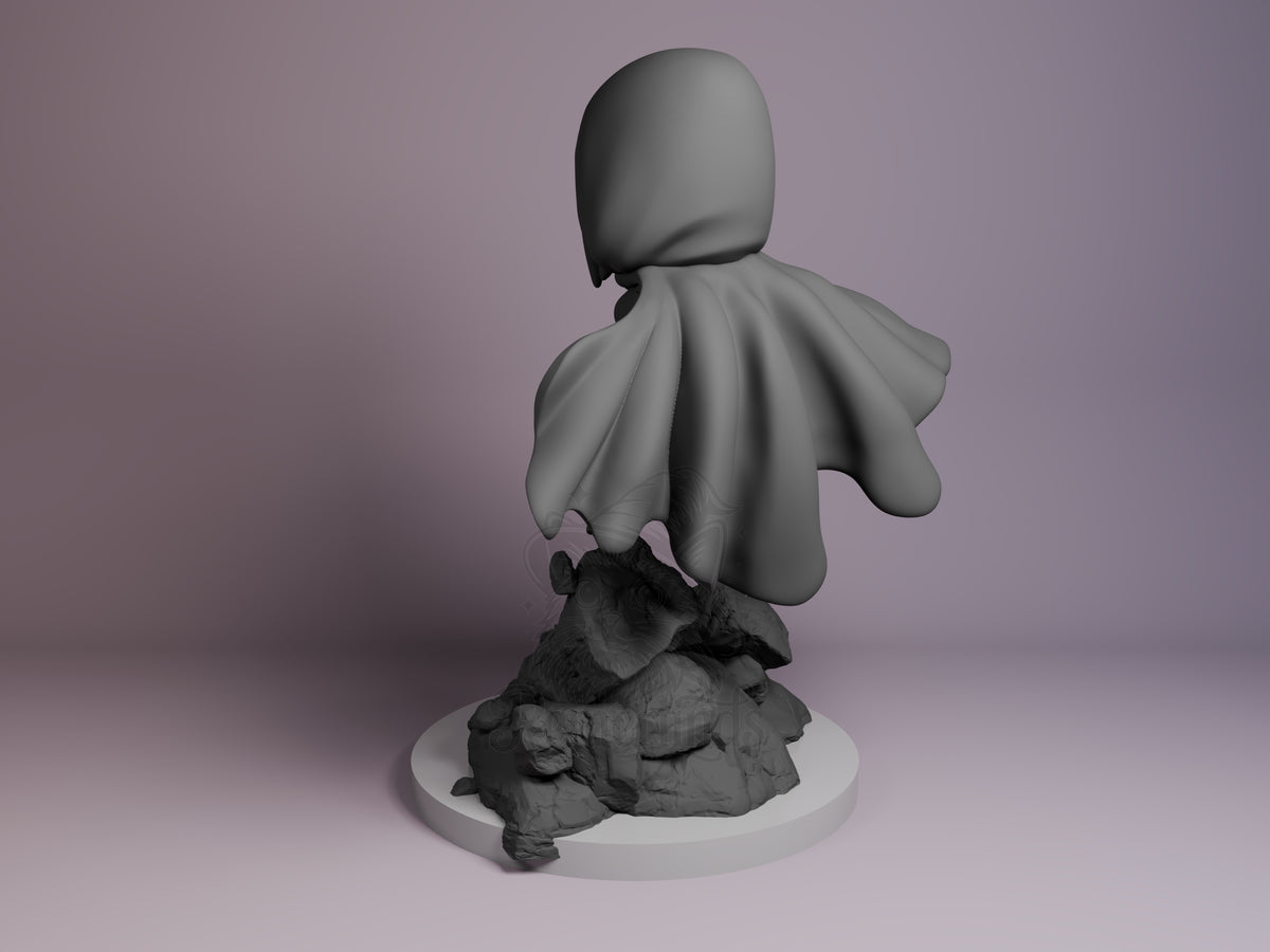 Left side angle showing gesture, weapon, or outfit detail.