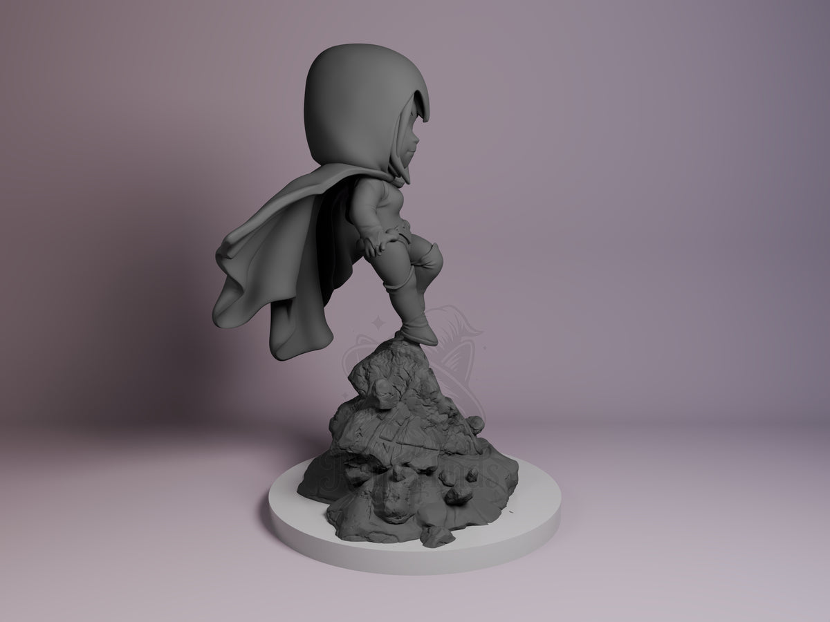 Right side angle highlighting notable pose or armor/prop feature.