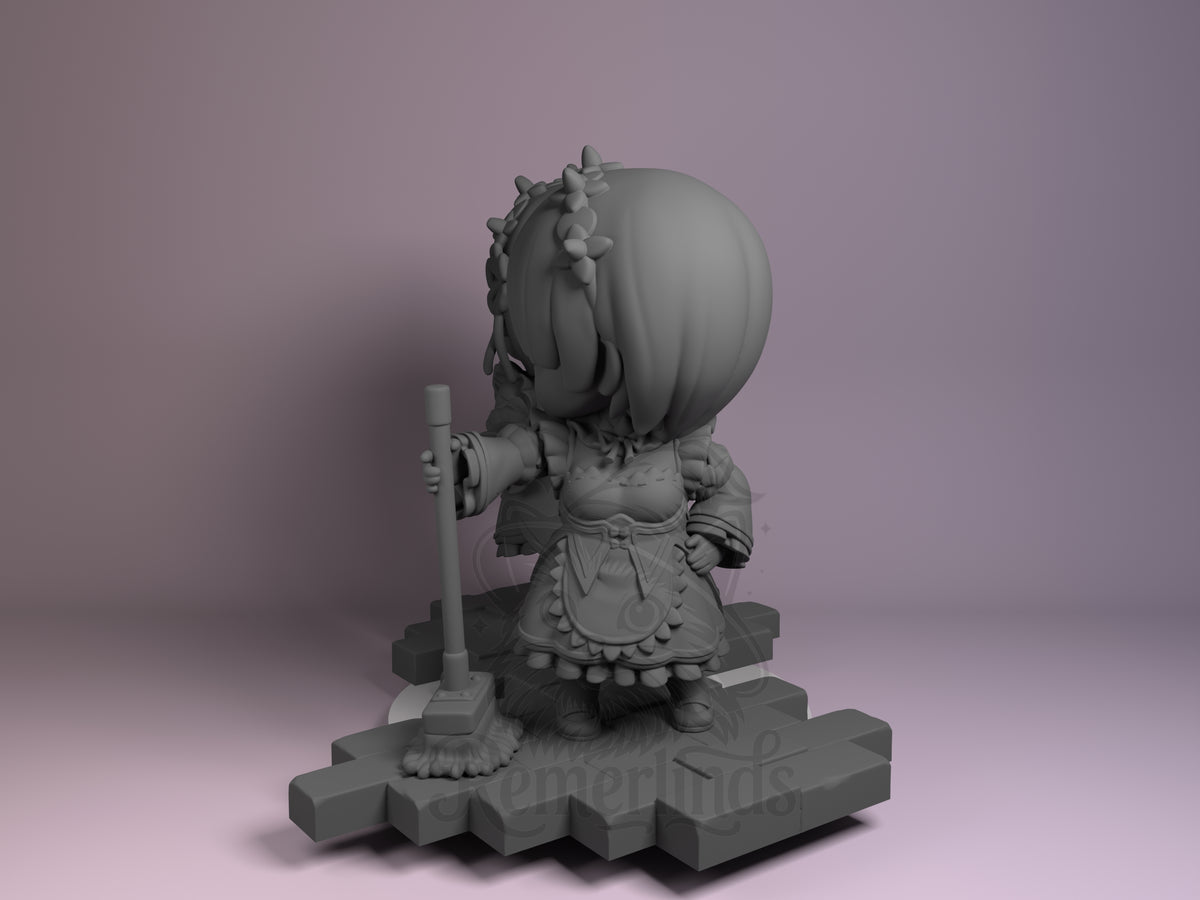 Left side angle showing gesture, weapon, or outfit detail.