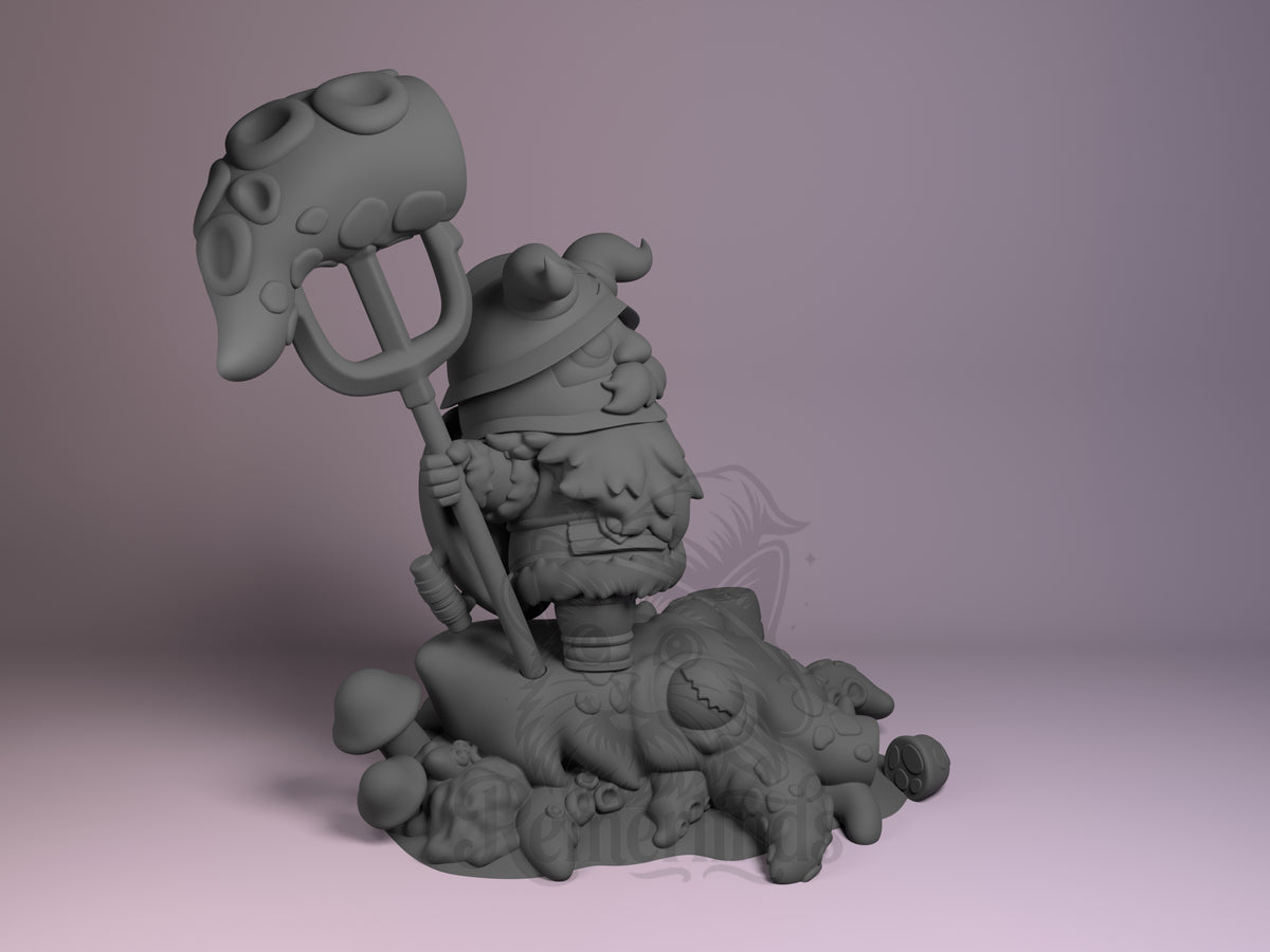 Right side angle highlighting notable pose or armor/prop feature.