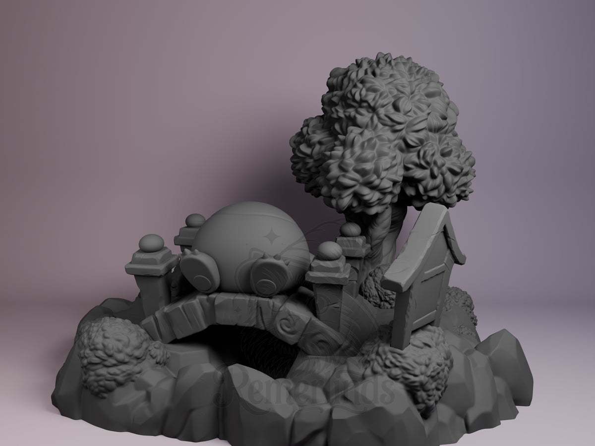 Left side angle showing gesture, weapon, or outfit detail.