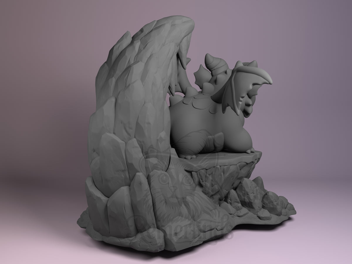 Rear view showing cloak, back armor, or base sculpt detail.