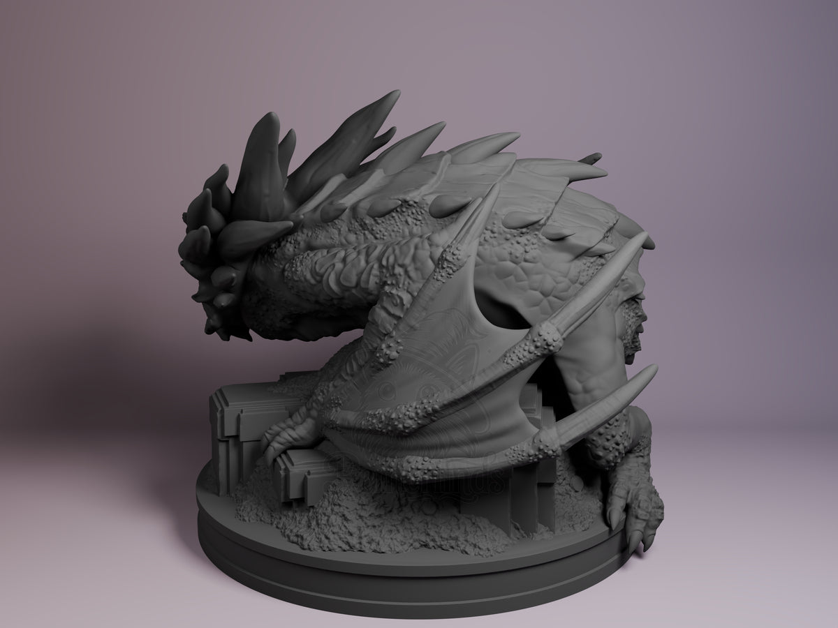 Left side angle showing gesture, weapon, or outfit detail.