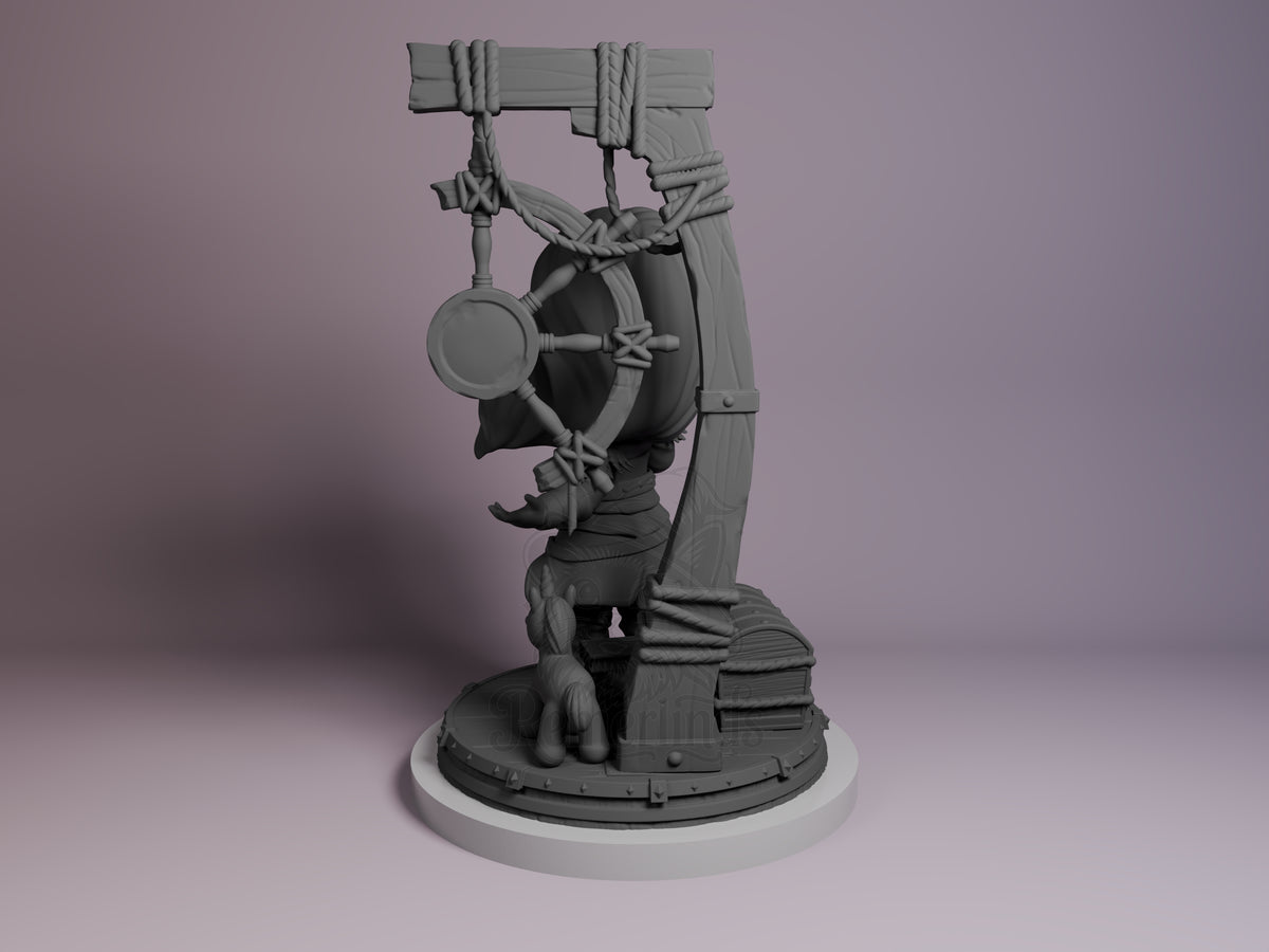 Left side angle showing gesture, weapon, or outfit detail.
