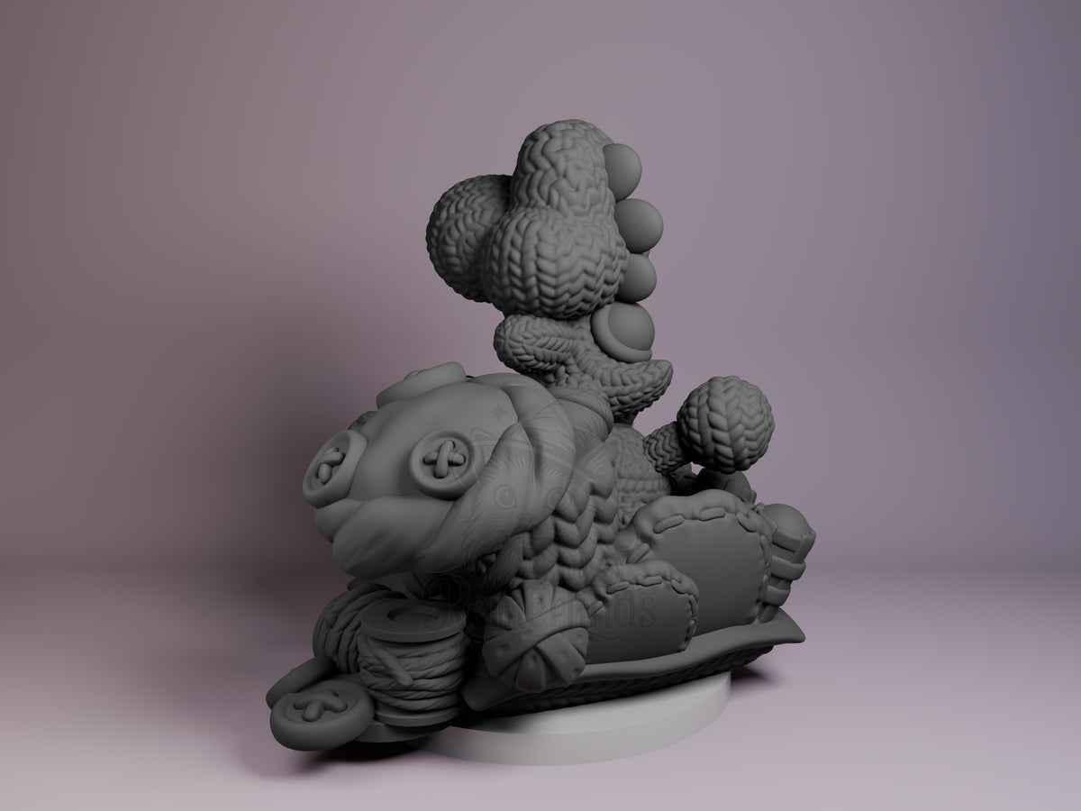 Left side angle showing gesture, weapon, or outfit detail.