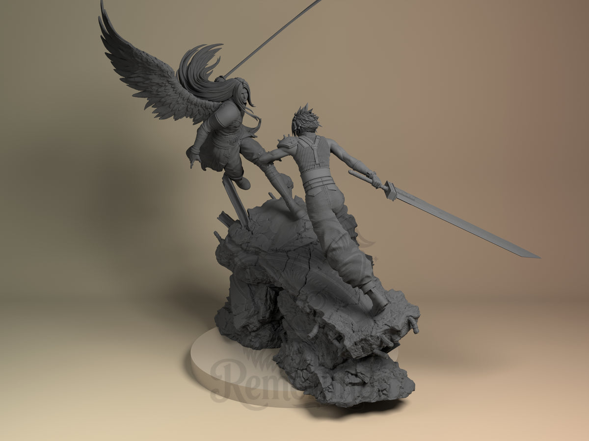 Right side angle highlighting notable pose or armor/prop feature.