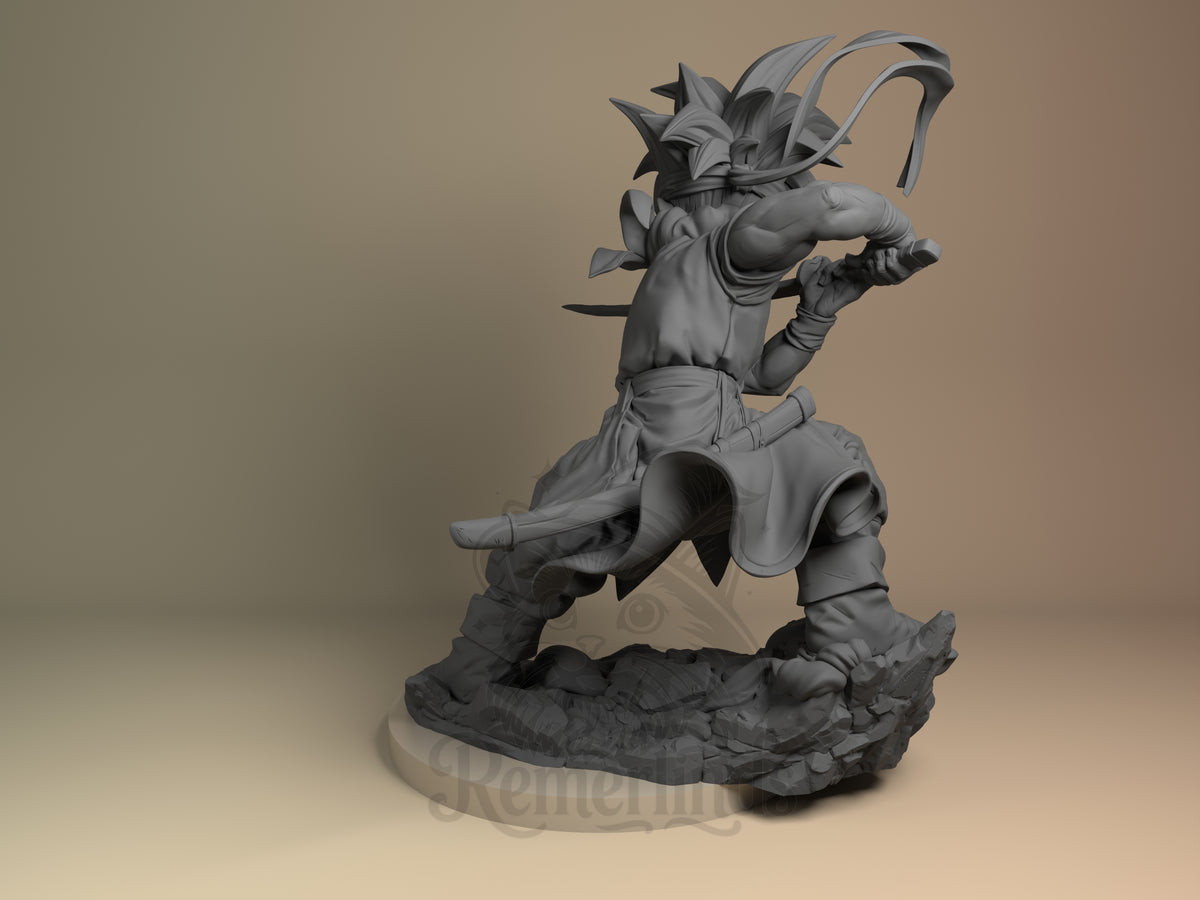 Left side angle showing gesture, weapon, or outfit detail.