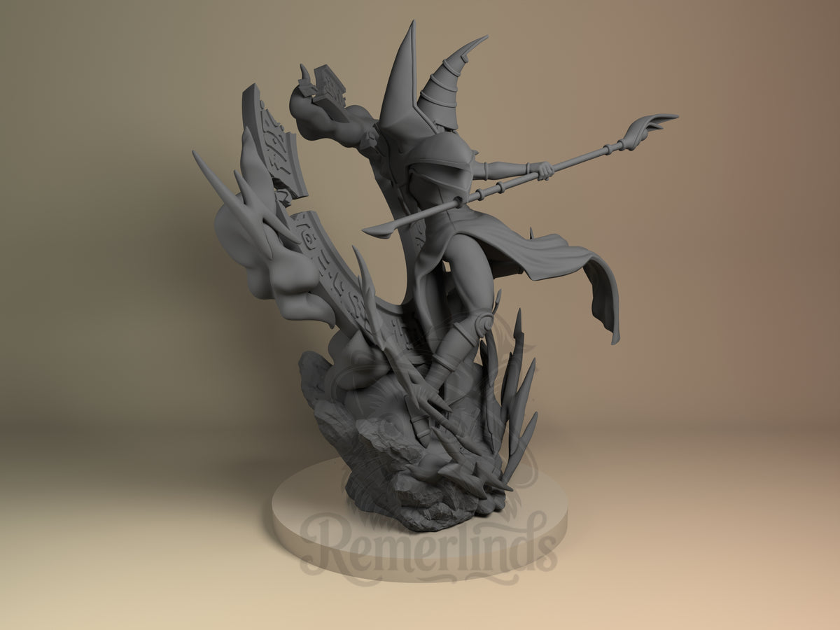 Right side angle highlighting notable pose or armor/prop feature.