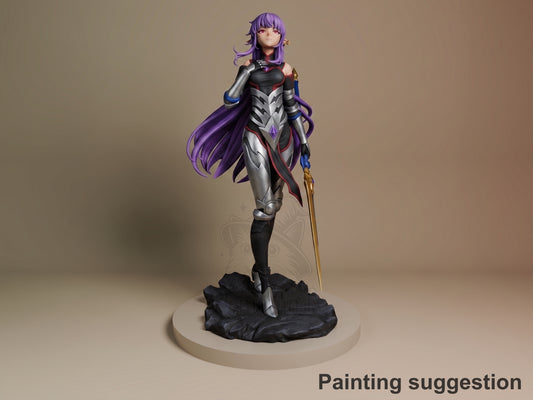 Esil Radiru Solo Ascension 3D printed resin figure by Nomnom, colored view.