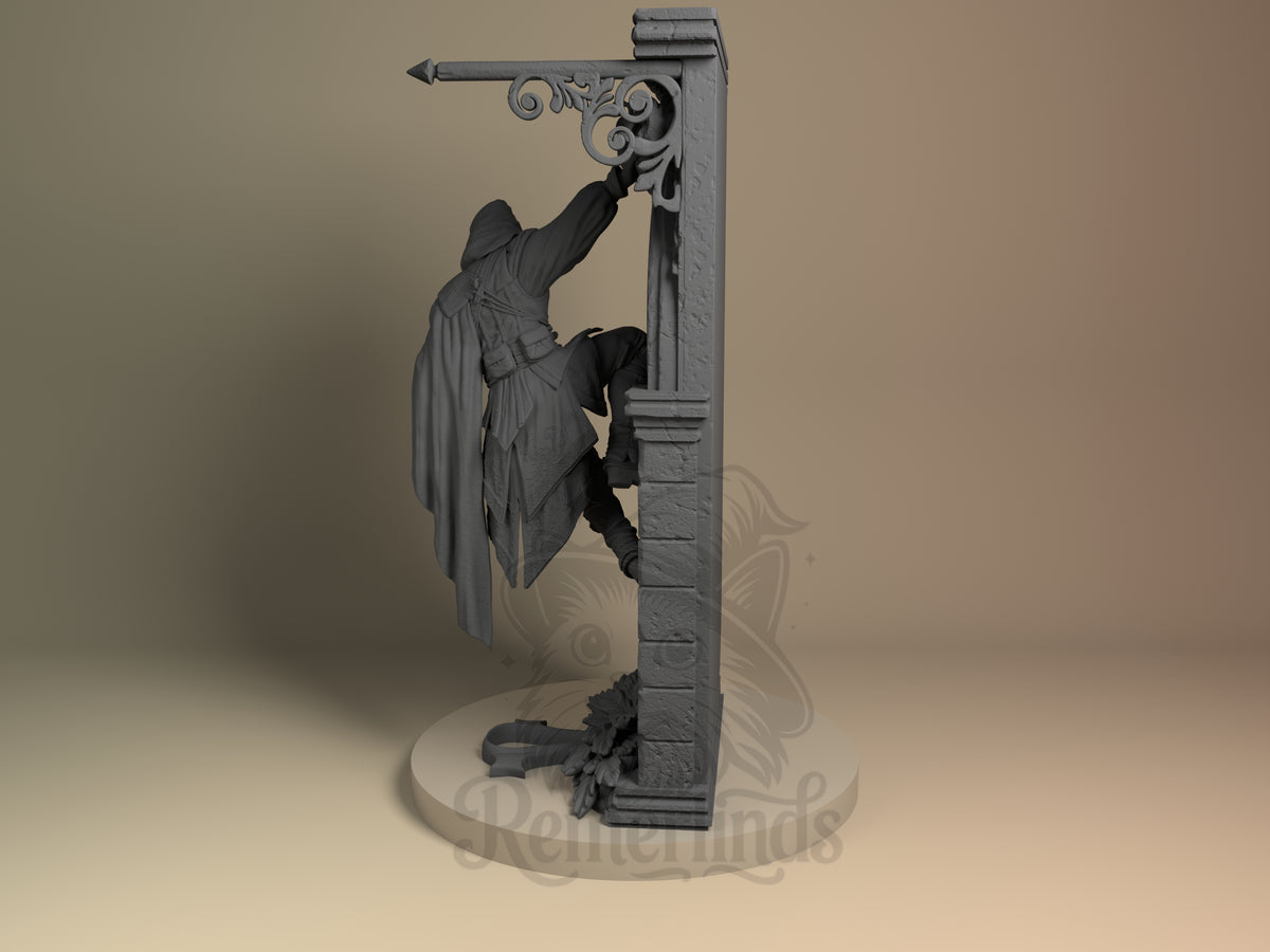 Left side angle showing gesture, weapon, or outfit detail.
