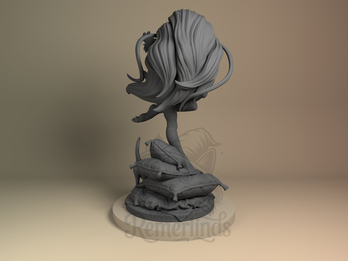 Left side angle showing gesture, weapon, or outfit detail.
