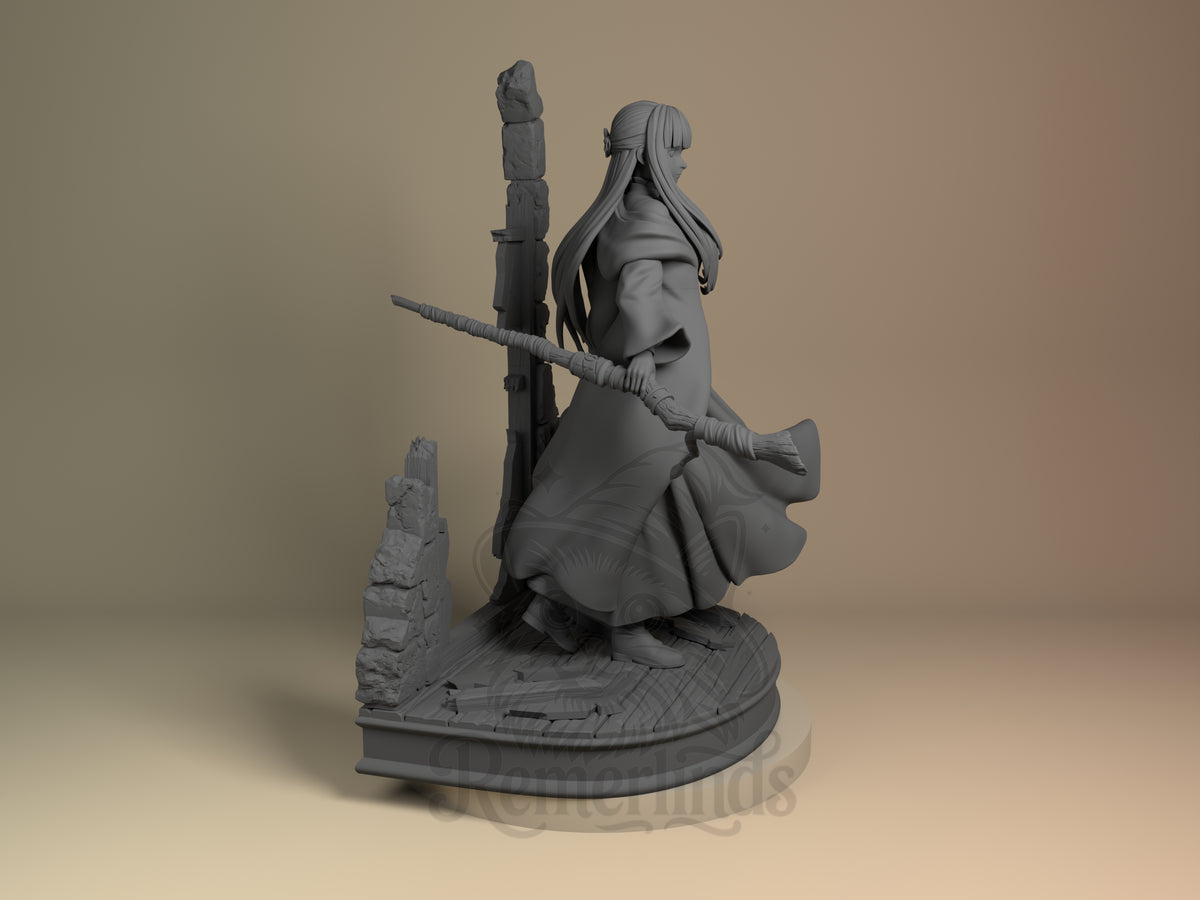 Right side angle highlighting notable pose or armor/prop feature.