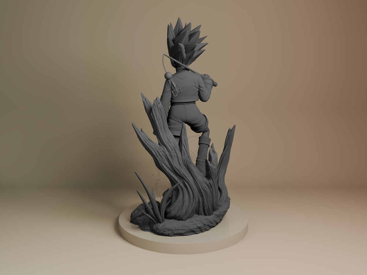 Gale from Tracker x Tracker resin figure by myAnimate, left side view.
