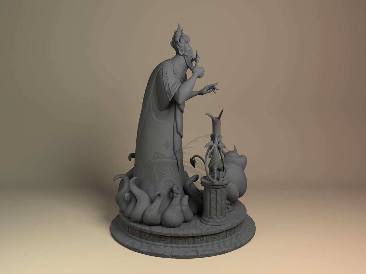 Right side angle highlighting notable pose or armor/prop feature.