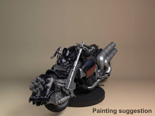 Hardy Daytona Final Fable 3D printed resin figure by Nomnom, colored view.