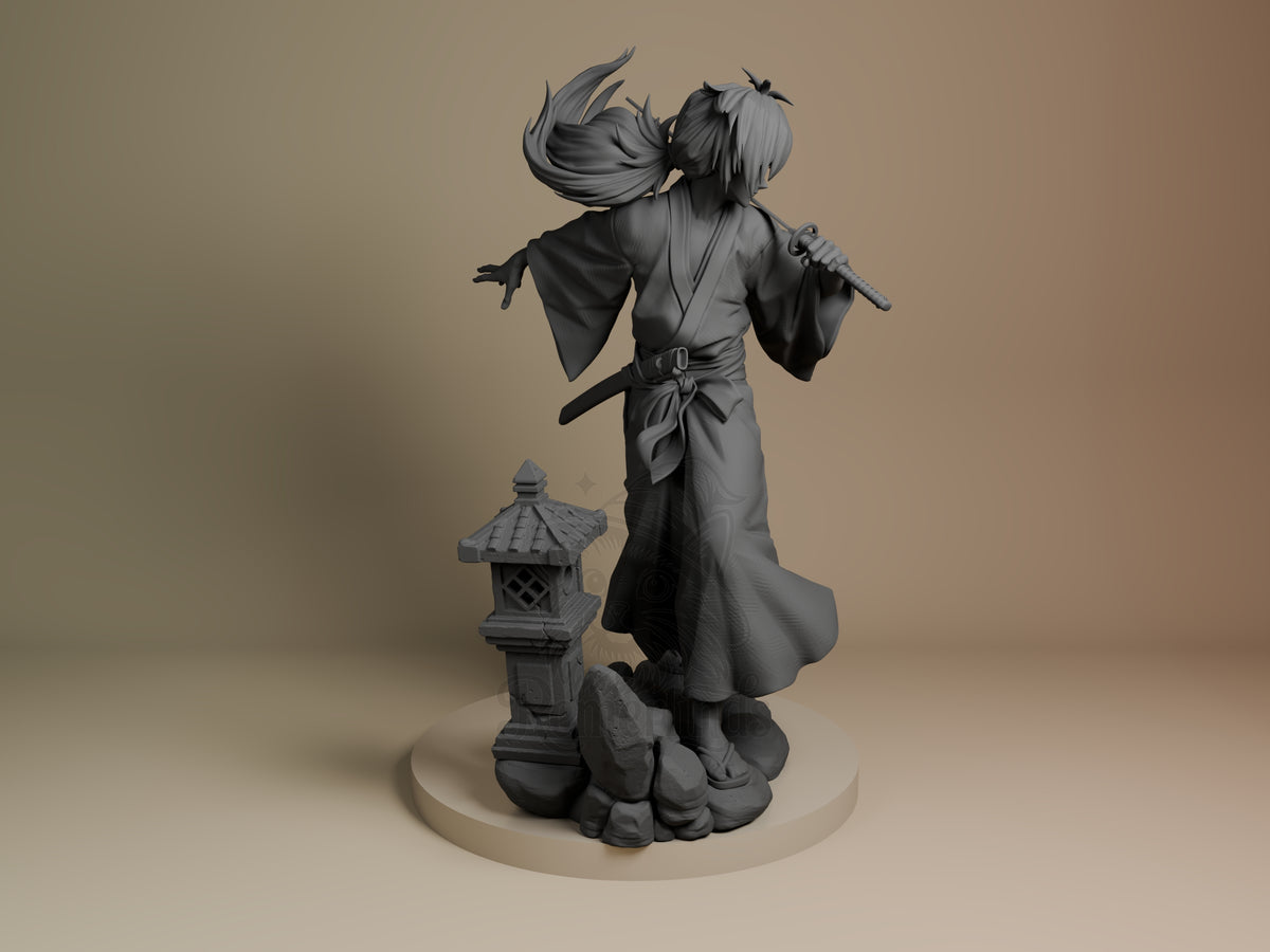 Right side angle highlighting notable pose or armor/prop feature.