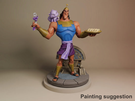 Crunk Royal Misadventures 3D printed resin figure by Nomnom, colored view.