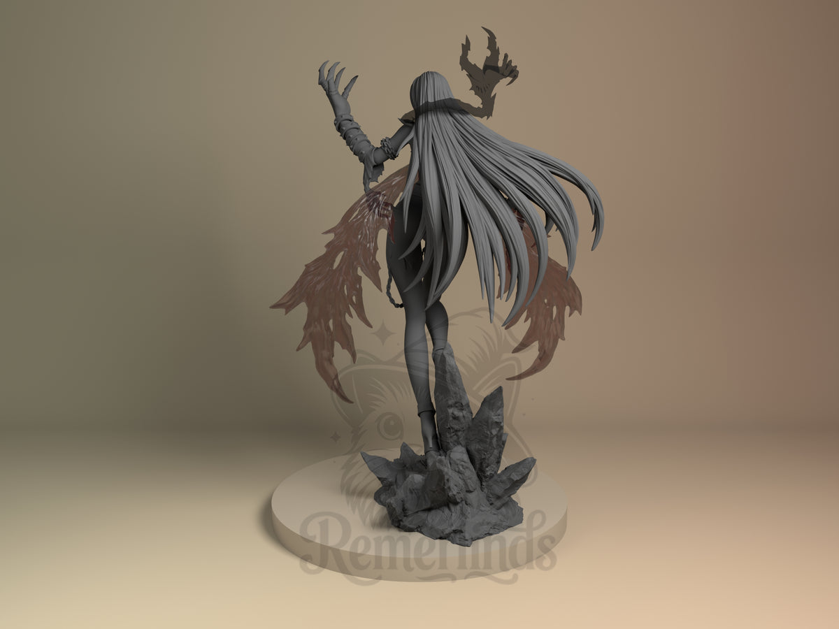 Left side angle showing gesture, weapon, or outfit detail.